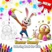 Easter Bunny Coloring Book for Kids
