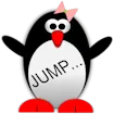 Esther the Penguin. Jump!