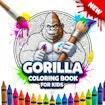 Gorilla Coloring Book for Kids