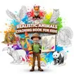 Realistic Animals Coloring Book for Kids